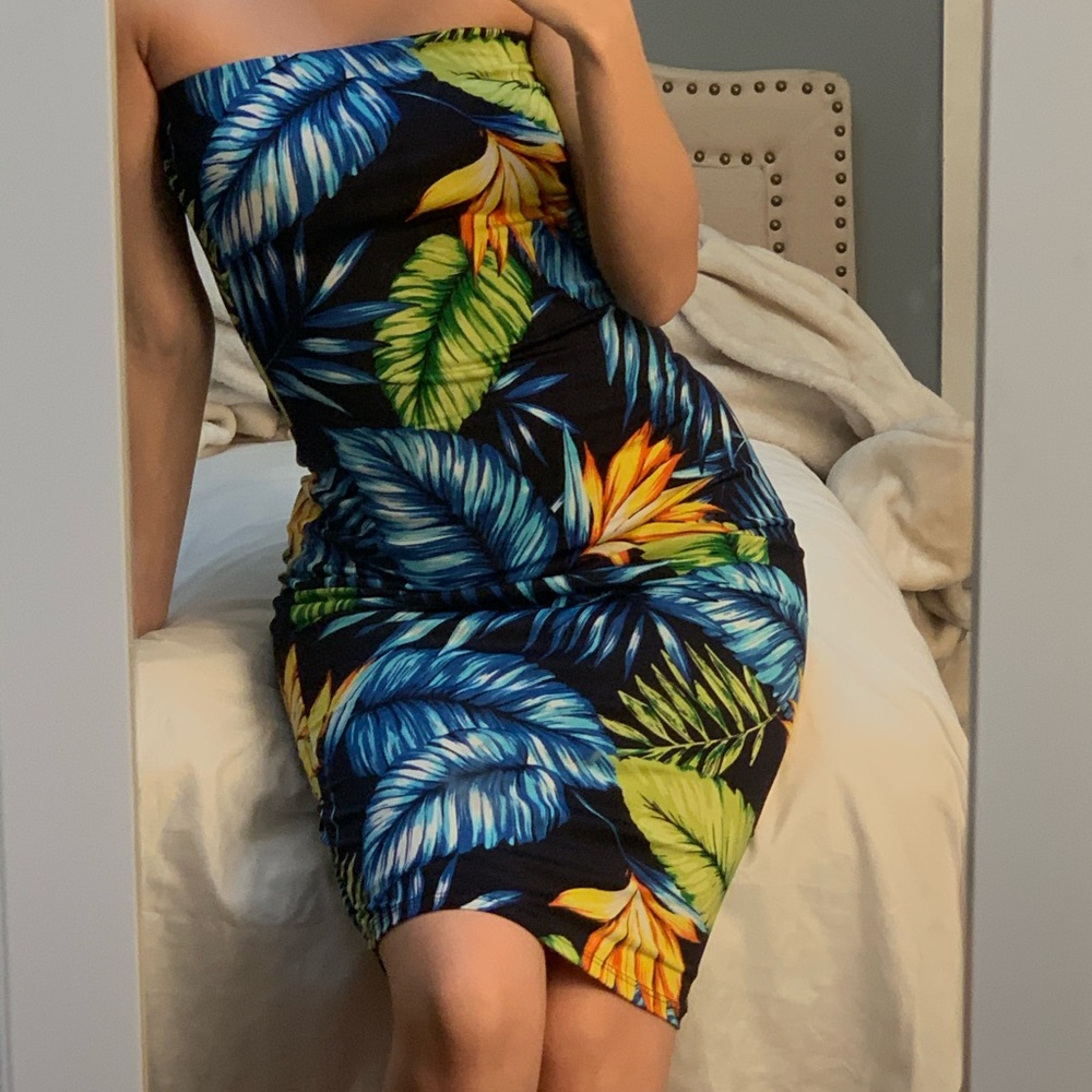 bodycon printed dress